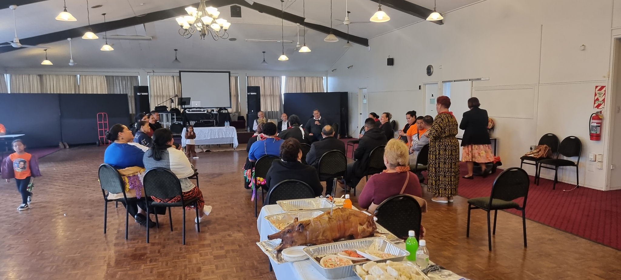 not for profit islands meeting numerous people in hall